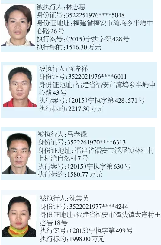 福建浦城公布最新老赖名单，社会诚信警钟再次敲响